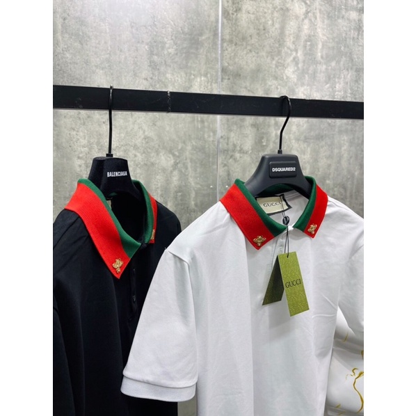 POLO GUCCI Tag Ong Cổ Áo New Ss22
