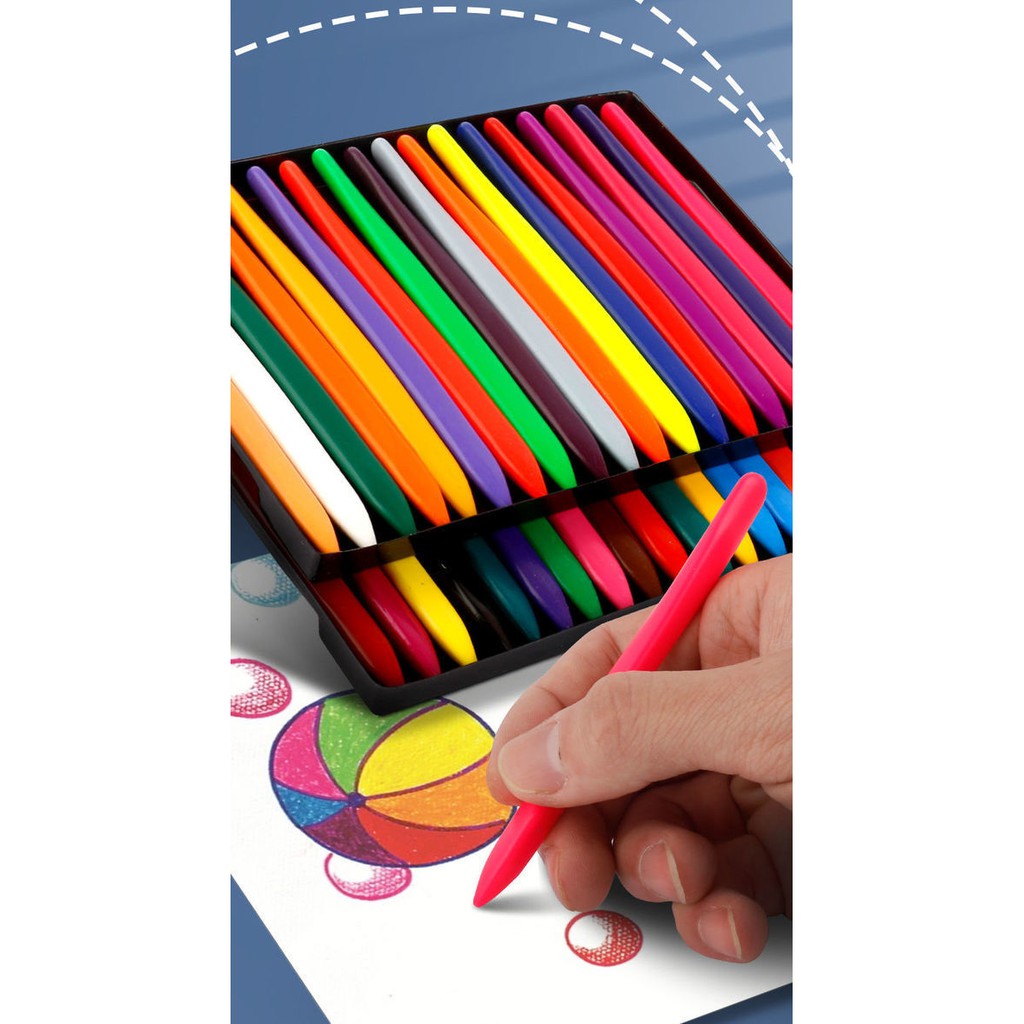 [Tặng 10 Tranh] Bộ 36 Bút Màu Sáp Hữu Cơ 100% Tự Nhiên An Toàn Cho Bé Cho Bé Tập Vẽ - Dumi Shop