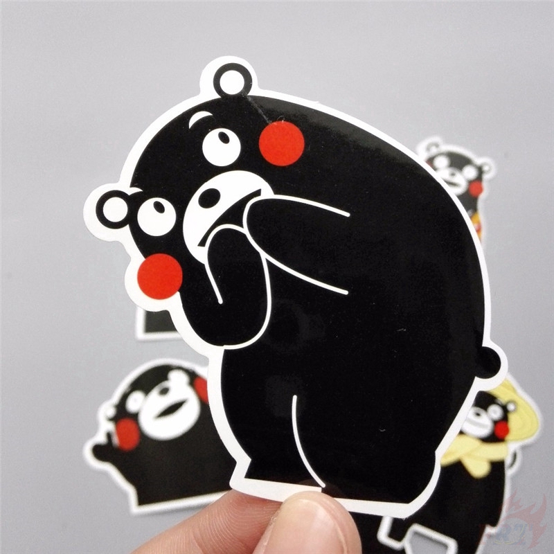 Set 8 nhãn dán trang trí hình kumamon đáng yêu