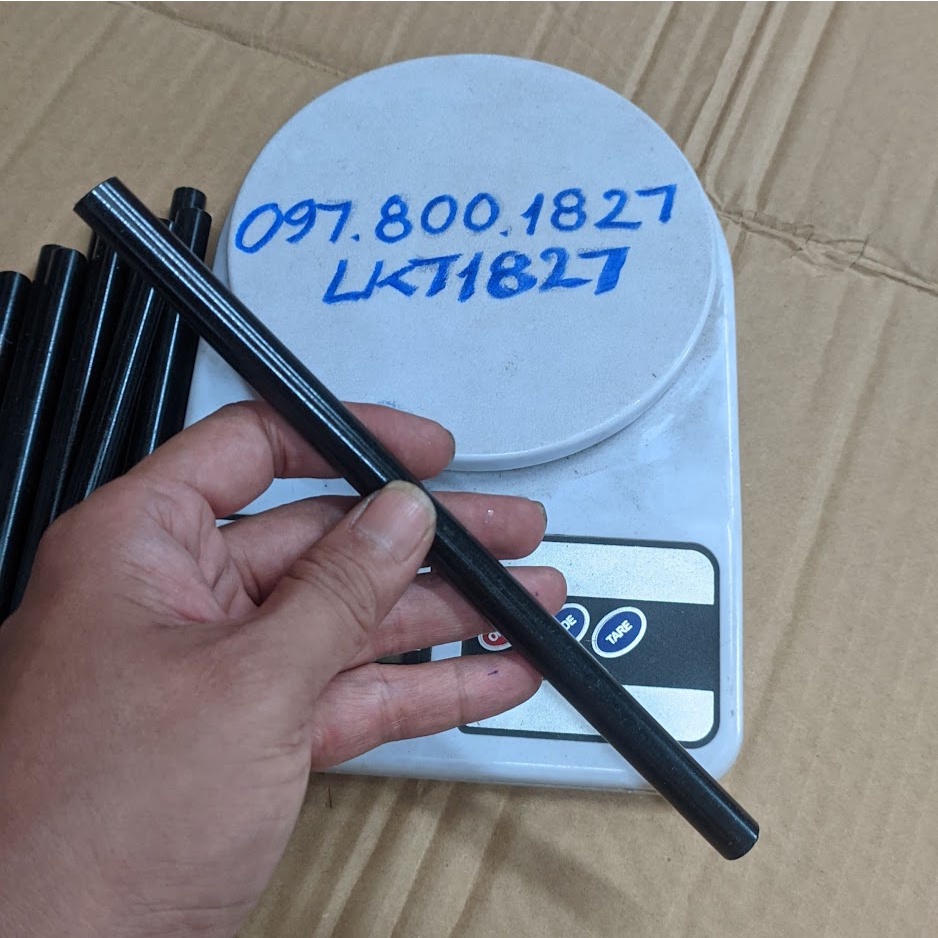 Keo Nhiệt Silicon, Keo Nến màu Đen loại siêu dính cỡ lớn 11mm