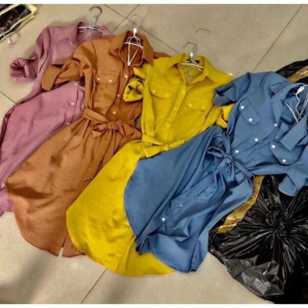 Váy Kiểu Sơ Mi 🎀SALE NHANH🎀 Đầm Sơ Mi, Đầm Body - Teemo Store