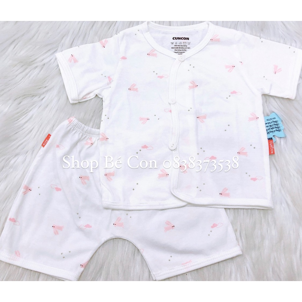 Bộ quần áo cộc họa tiết Cún Con cho bé từ sơ sinh 0-3m
