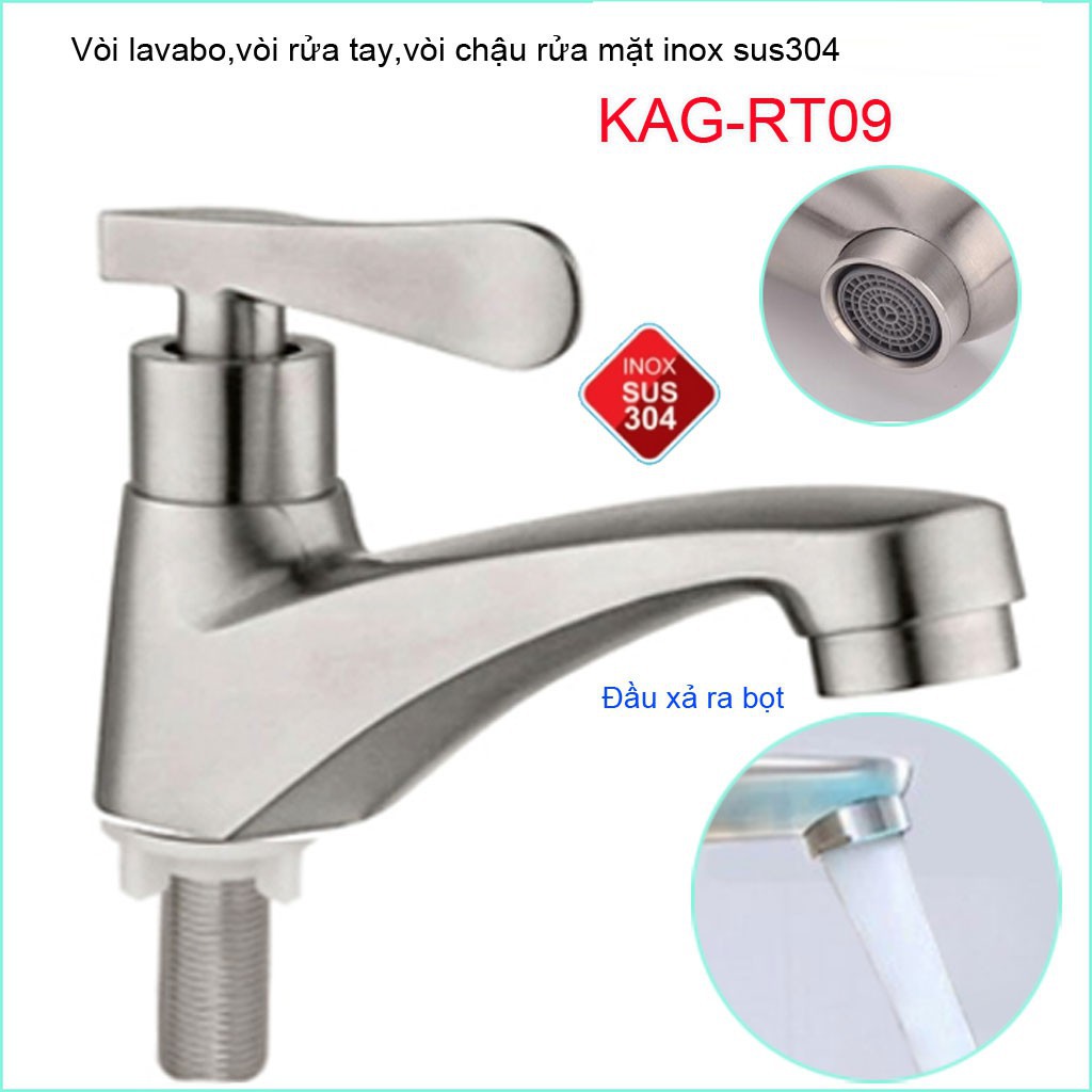 Vòi Xả Nước Lavabo INOX SUS 304 Bảo Hành 5 Năm Không Gỉ (Chính Hãng)