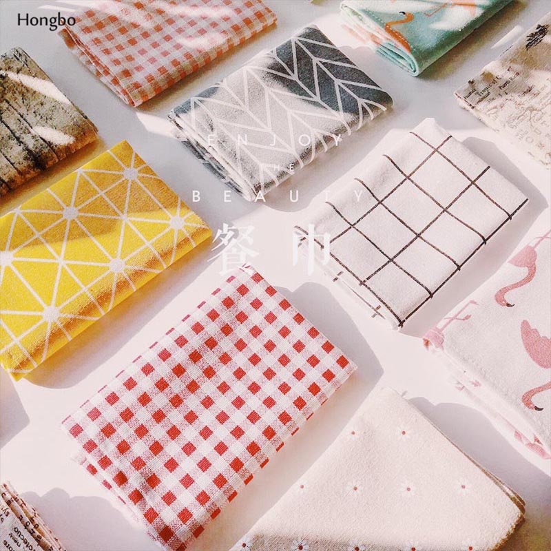 Khăn Trải Bàn Ăn Bằng Vải cotton Lanh Kiểu Dáng Thời Trang Kích Thước 40x60cm