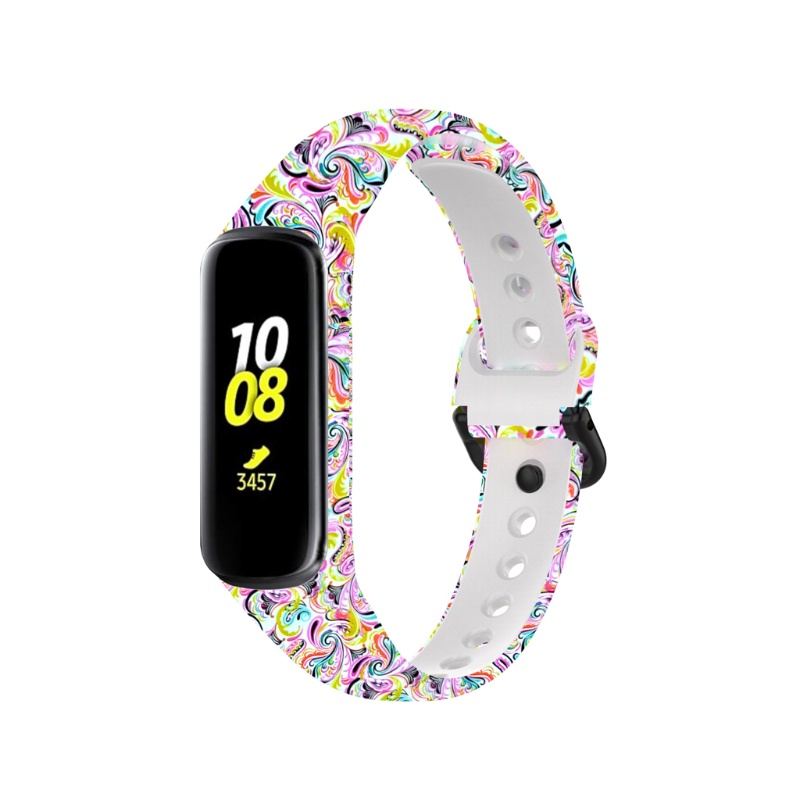 Dây đeo silicon họa tiết ngôi sao cho đồng hồ thông minh Samsung -Galaxy Fit 2 SM-R220