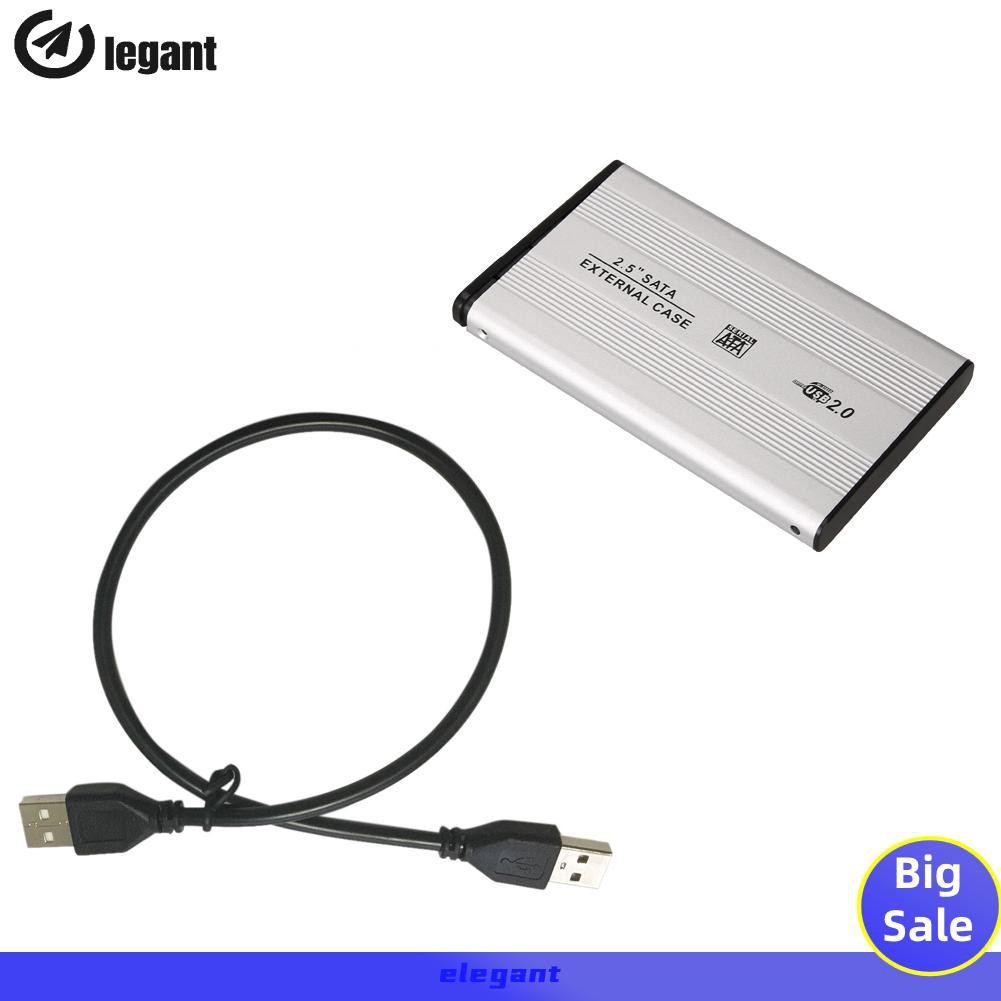 [NEW]2.5 Inch USB 2.0 SATA External Mobile Hard Disk Box Aluminum Alloy Shell