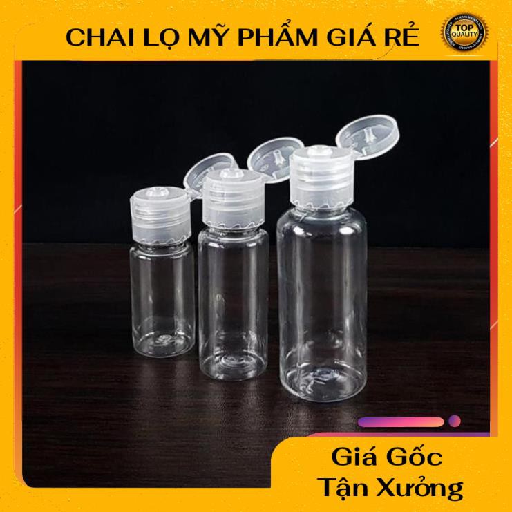 Chai Chiết Mĩ Phẩm ❤ RẺ VÔ ĐỊCH ❤ [20ml,30ml] Chai lọ nhựa pet nắp bật chiết mỹ phẩm , phụ kiện du lịch