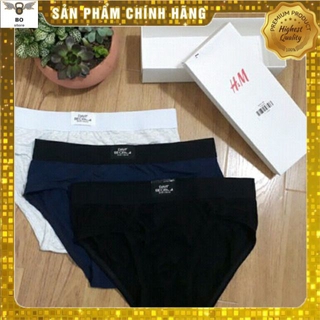 Hộp 3 quần lót nam , quần sịp nam tam giác david becham hm001