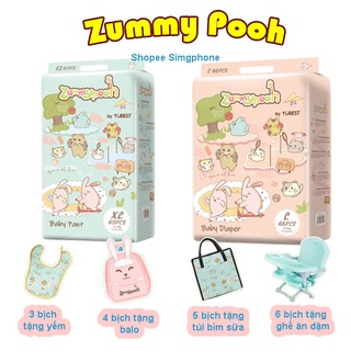 Tã Bỉm Yubest Zummy Pooh bản mới cao cấp 2022 quần dán đủ size S80, M72