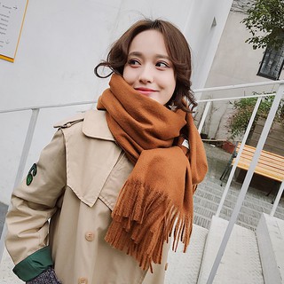 Khăn choàng Cashmere Hàn Quốc cao cấp trơn nhiều màu