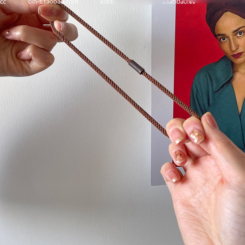 Dây buộc tóc cao su màu trơn phong cách Hàn Quốc đơn giản cho nữ