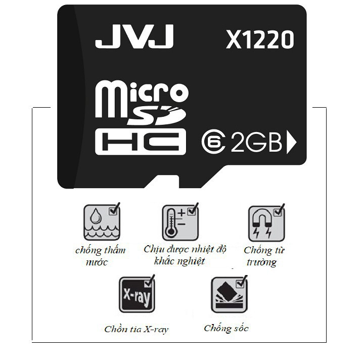 AO Thẻ nhớ 2G JVJ C10 tốc độ cao microSDHC 5 25