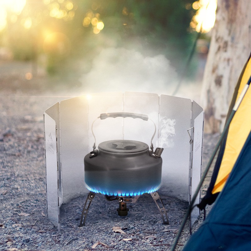 Tấm chắn gió bếp gas, bếp đun ngoài trời cản gió cắm trại dã ngoại, du lịch