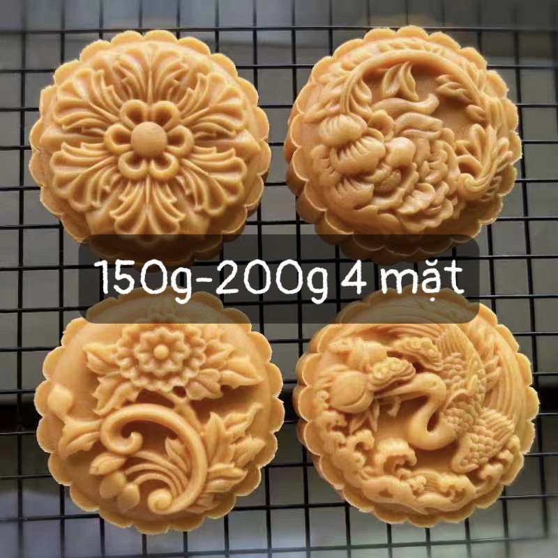 ❤️2022❤️Khuôn làm bánh trung thu 150g , 200g, HOA VÀ HẠT