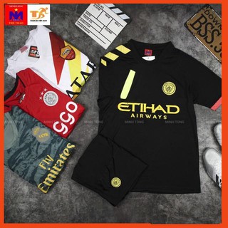 [RẺ NHẤT THỊ TRƯỜNG]  Áo bóng đá câu lạc bộ Mancity đen mùa giải 2020-2021
