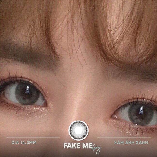 [Mã SKAMLTSM9 giảm 10% đơn 99K] Kính áp tròng LENS NICE FAKE ME GRAY - Fake me Collection 14,2mm