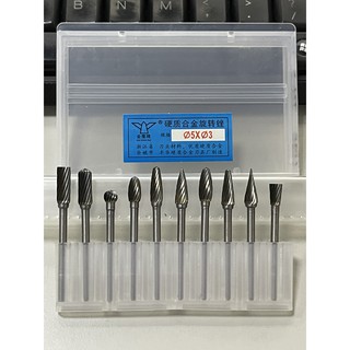 Bộ mũi doa hợp kim 3x5 JINYINGPAI 1 me cắt, Bộ mũi mài phá 3x5 JINYINGPAI 1 me cắt