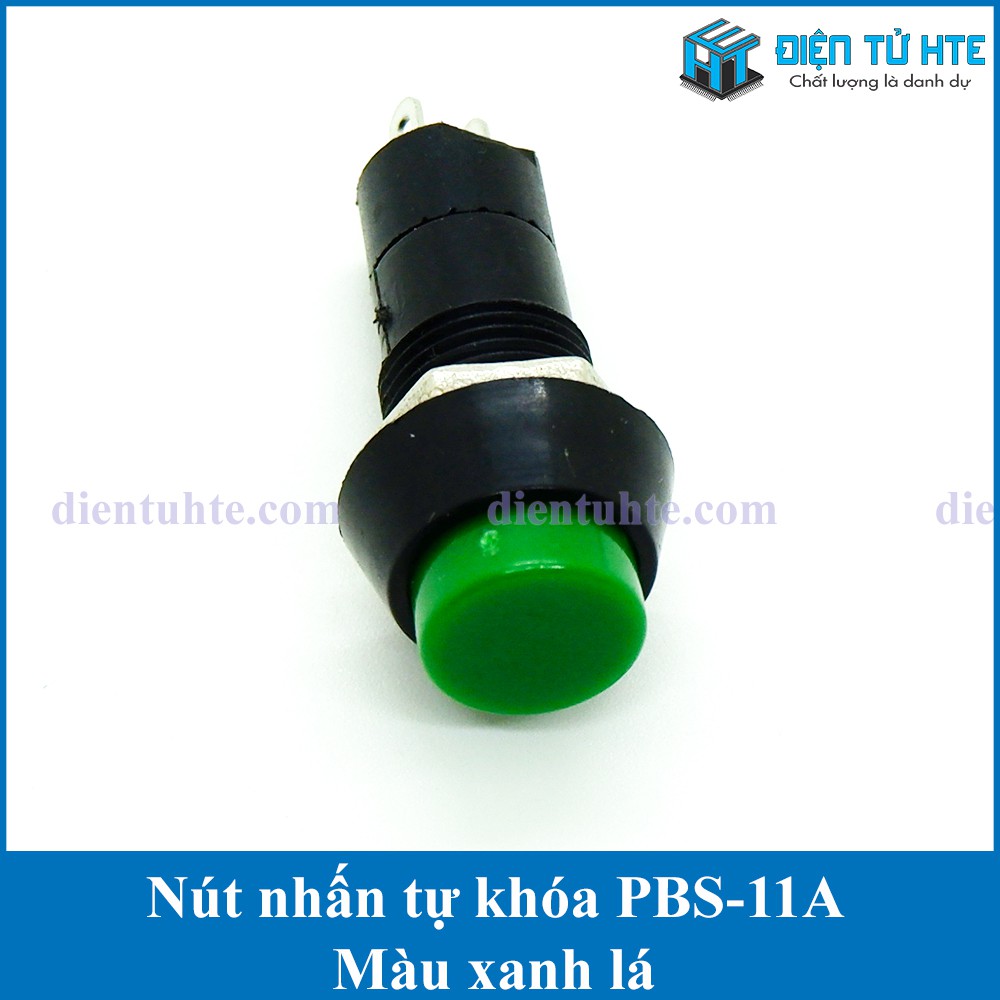 Combo 4 Nút nhấn tự khóa Self-locking PBS-11A 3A [HTE Quy Nhơn CN2]