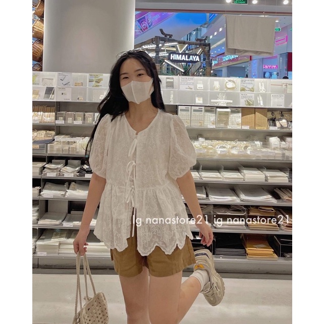 Áo babydoll thêu hoa Nana21 Nanastore21