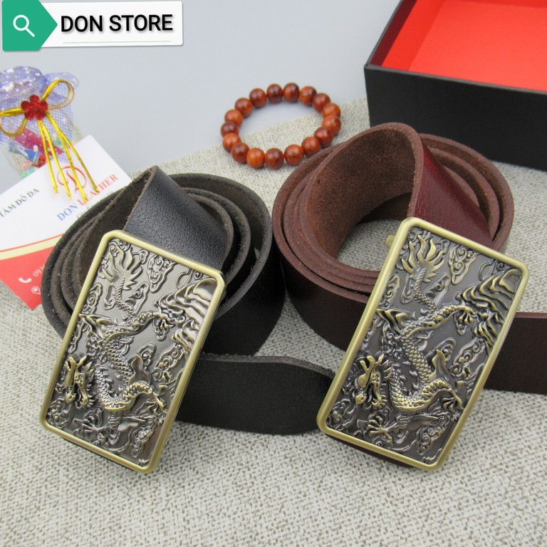 [HOT] Thắt Lưng Nam Phong Cách RỒNG Hàng Chất Lượng Cao - Dây Da Thật Nguyên Miếng 1 Lớp Cao Cấp ( BH 12 Tháng)