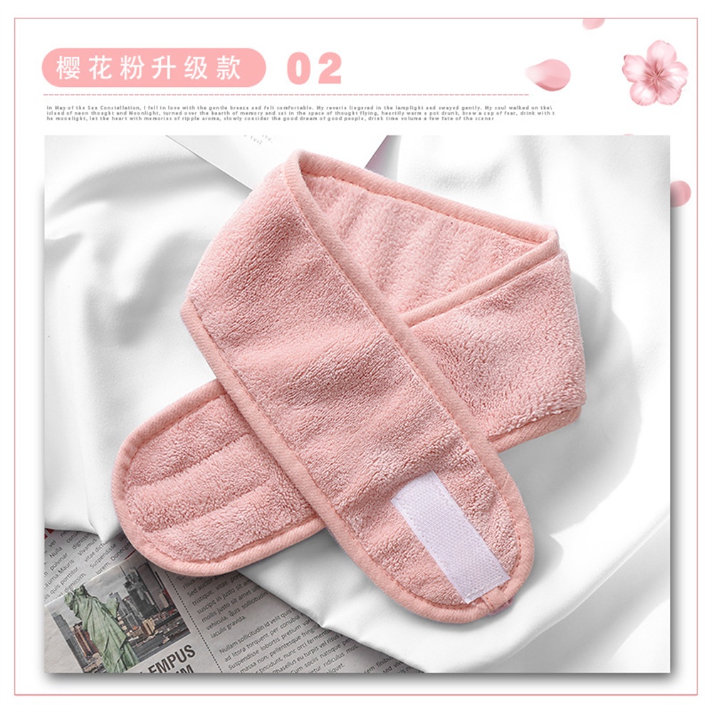 1 Băng Đô Bản Rộng Mềm Mại Chống Trượt Có Thể Điều Chỉnh Dùng Khi Tập Yoga / Rửa Mặt Cho Nữ