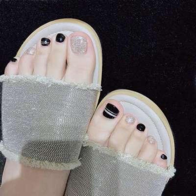Bộ 24 móng chân giả + keo