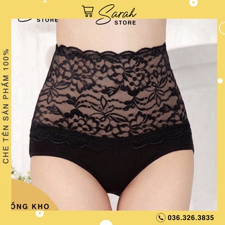 Set 5 Quần Lót Nữ Cỡ Đại Cạp Cao Kèm Gen Bụng Ren Cotton Mềm Mại
