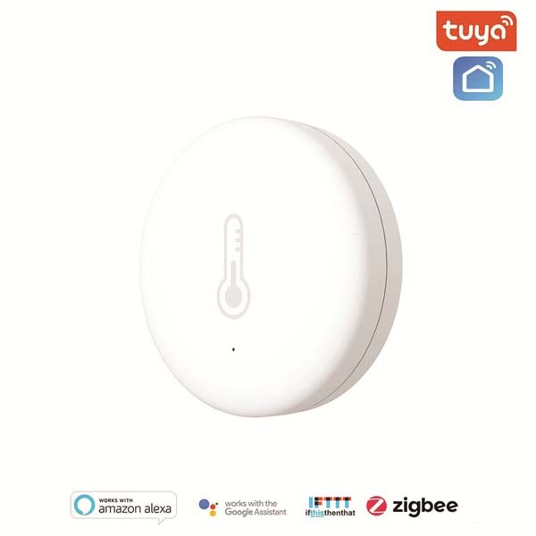 Cảm biến nhiệt độ - độ ẩm Zigbee hệ Tuya /SmartLife - sử dụng pin tiện lợi, kết hợp ngữ cảnh