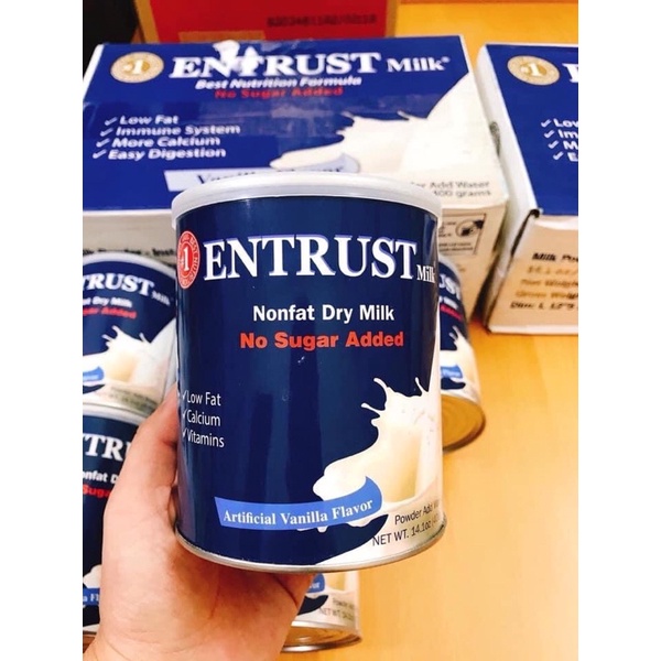 sữa bột  Entrust  dành cho người  tiểu đường 400g