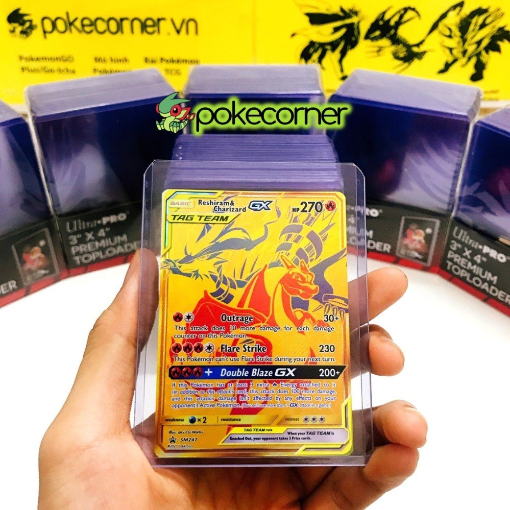 (Rẻ vô địch) Bọc nhựa cứng bảo vệ bài Ultra Pro Toploader Premium cao cấp - Top Loader 35pt Mỹ - Bài Pkm, Yugioh, Idol..
