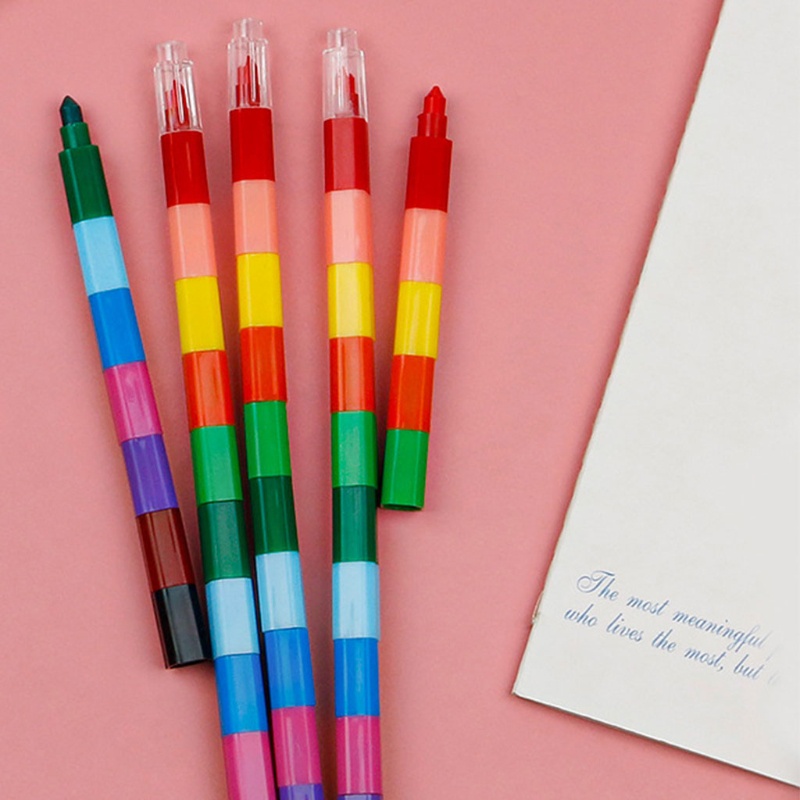 Bộ 12 bút sáp màu vẽ vui nhộn cho bé