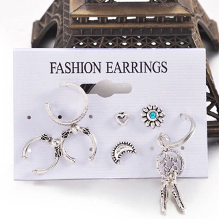 Set 7 chiếc bông tai phong cách Boho.