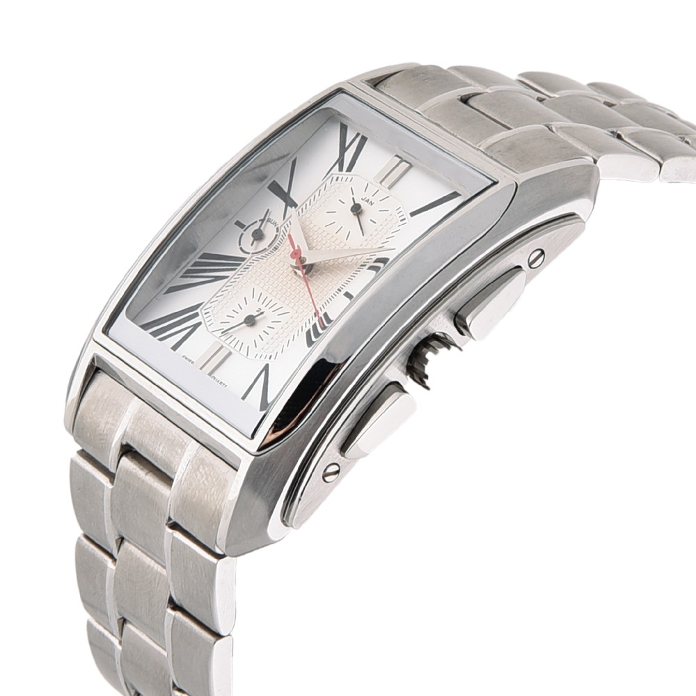 Đồng hồ nam Romanson Man Watch TM2629FMWWH máy Thụy Sĩ mặt kính chống va đập, chống nước, dây thép cao cấp chính hãng