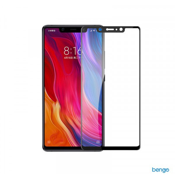 Cường lực màu Xiaomi Mi8 và Mi8 SE full màn hình màu đen