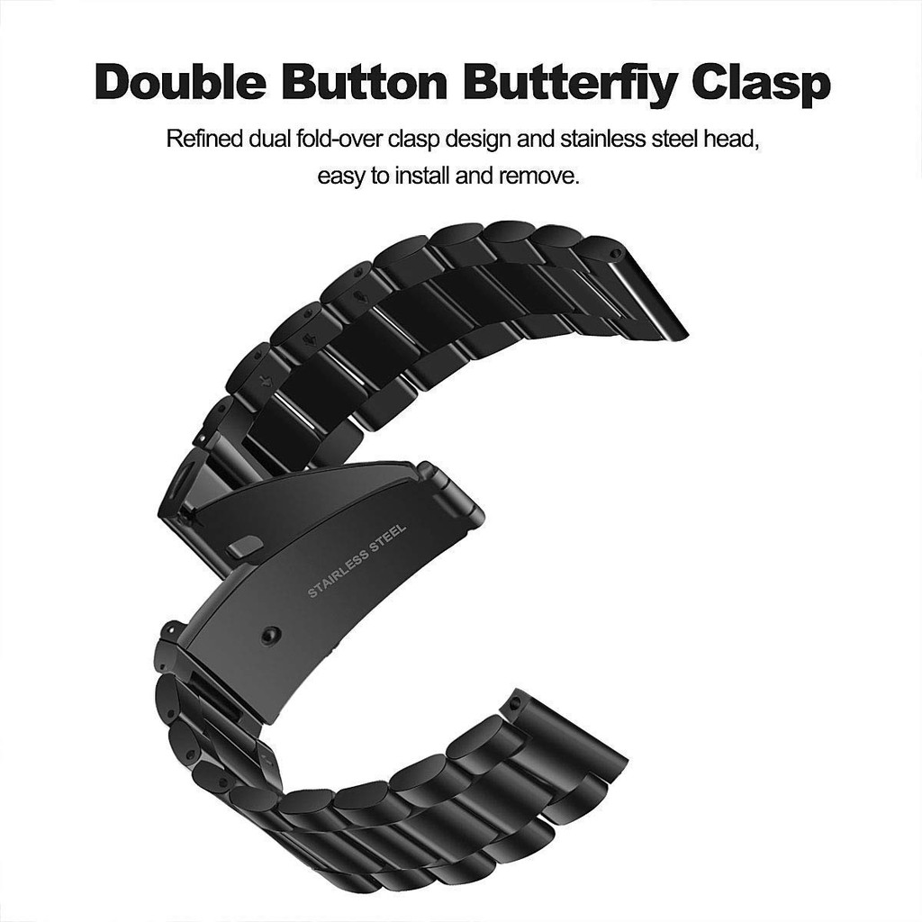 Dây đeo đồng hồ inox 20mm cho Samsung Galaxy Watch 42mm/ Gear S2 Classic/ Galaxy Watch Active/ Active 2