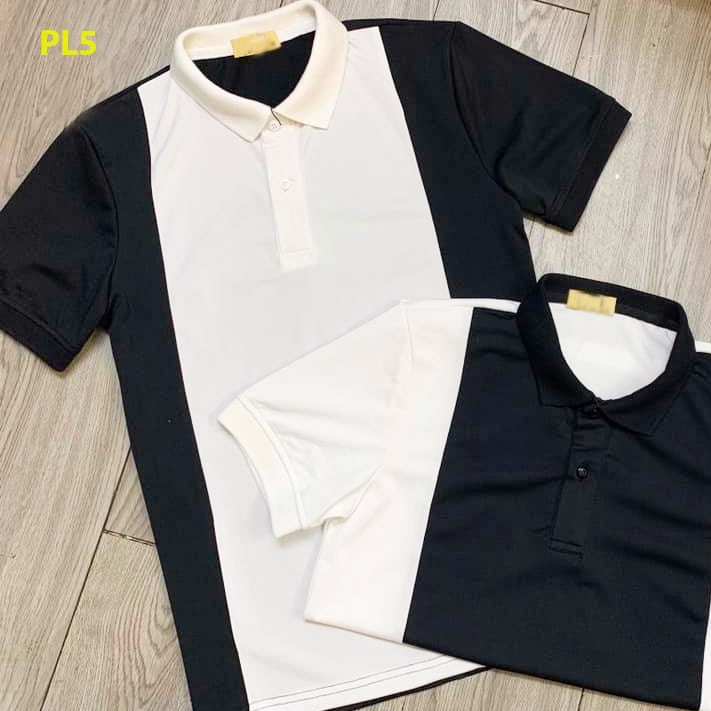 ÁO THUN NAM NGẮN TAY CỔ BẺ PHỐI MÀU (PL5) THỜI TRANG SIÊU HOT 2021 | BigBuy360 - bigbuy360.vn