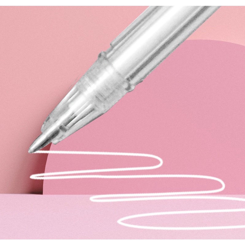 Bút gel mực trắng, bút bi tạo điểm nhấn cho tranh vẽ màu nước, chì màu, marker sáng tạo