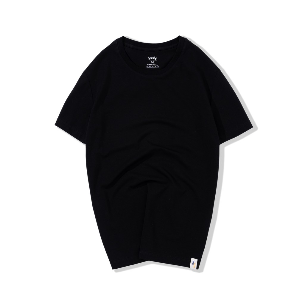 Áo phông nam YODY trơn T-shirt cổ tròn thun chất liệu cotton mềm mại thoáng mát PPM4255 | BigBuy360 - bigbuy360.vn