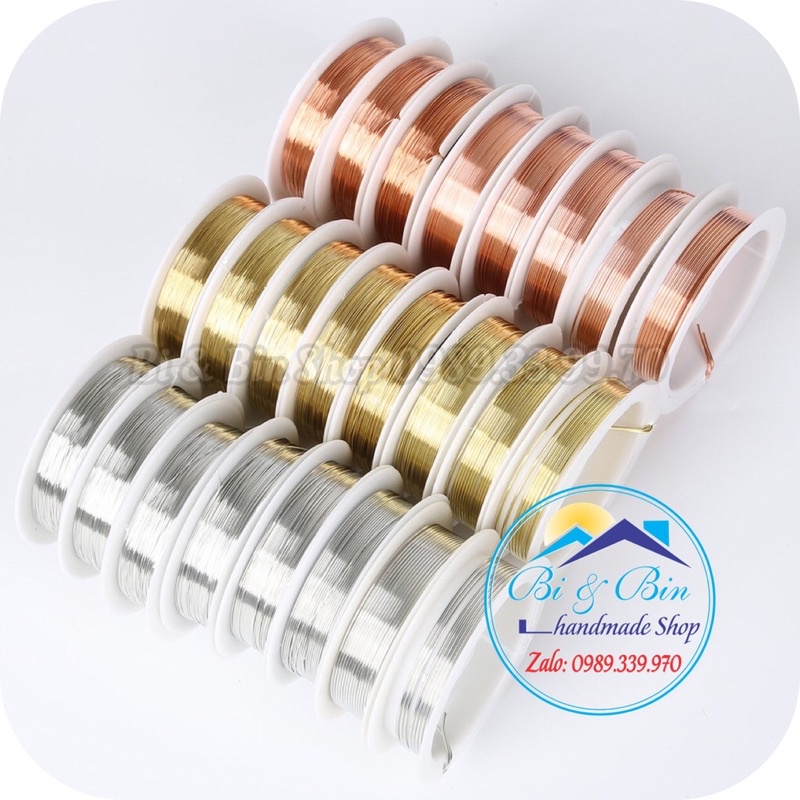 Dây Kẽm Làm Trang Sức Handmade, Phụ Kiện Trâm Cài.