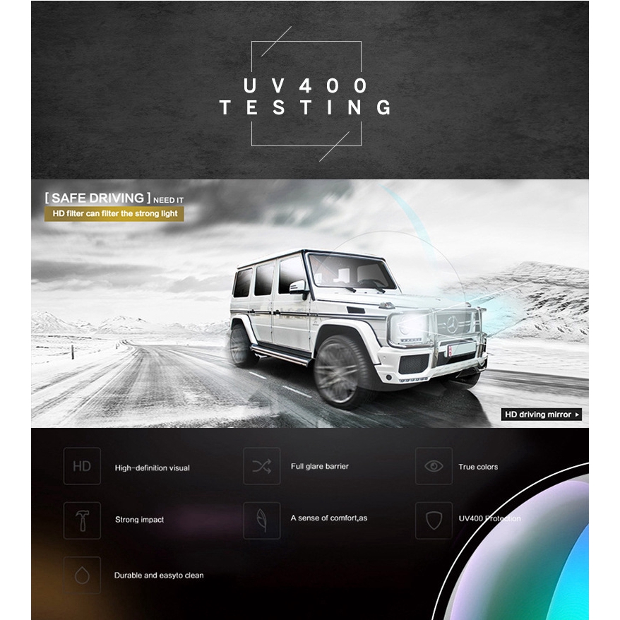 Kính râm phân cực thời trang unisex