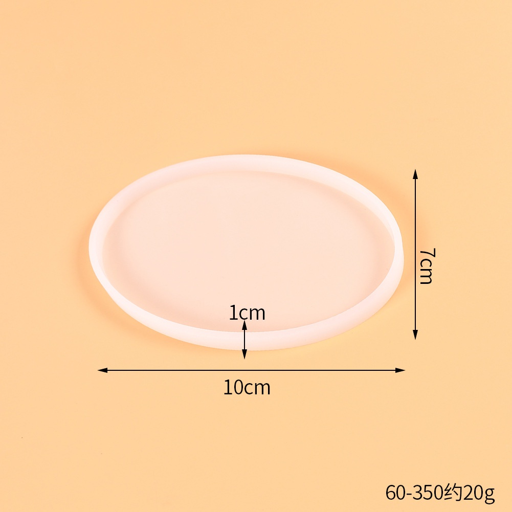 Khuôn Silicone Hình Oval Làm Trang Sức Thủ Công