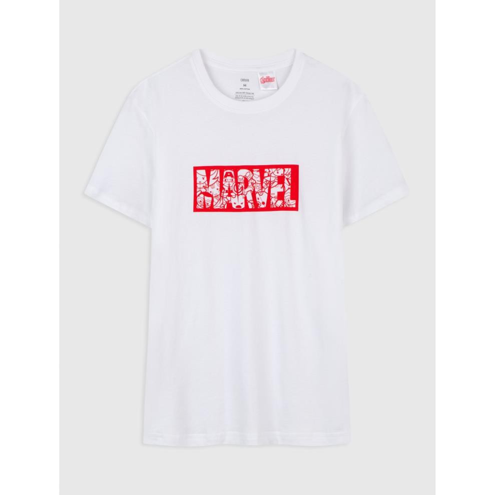 Áo phông nam cotton US in hình siêu anh hùng Marvel CANIFA 8TS20S017 🌟