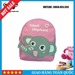Balo mầm non cho bé - balo họa tiết voi kute màu sắc dễ thương