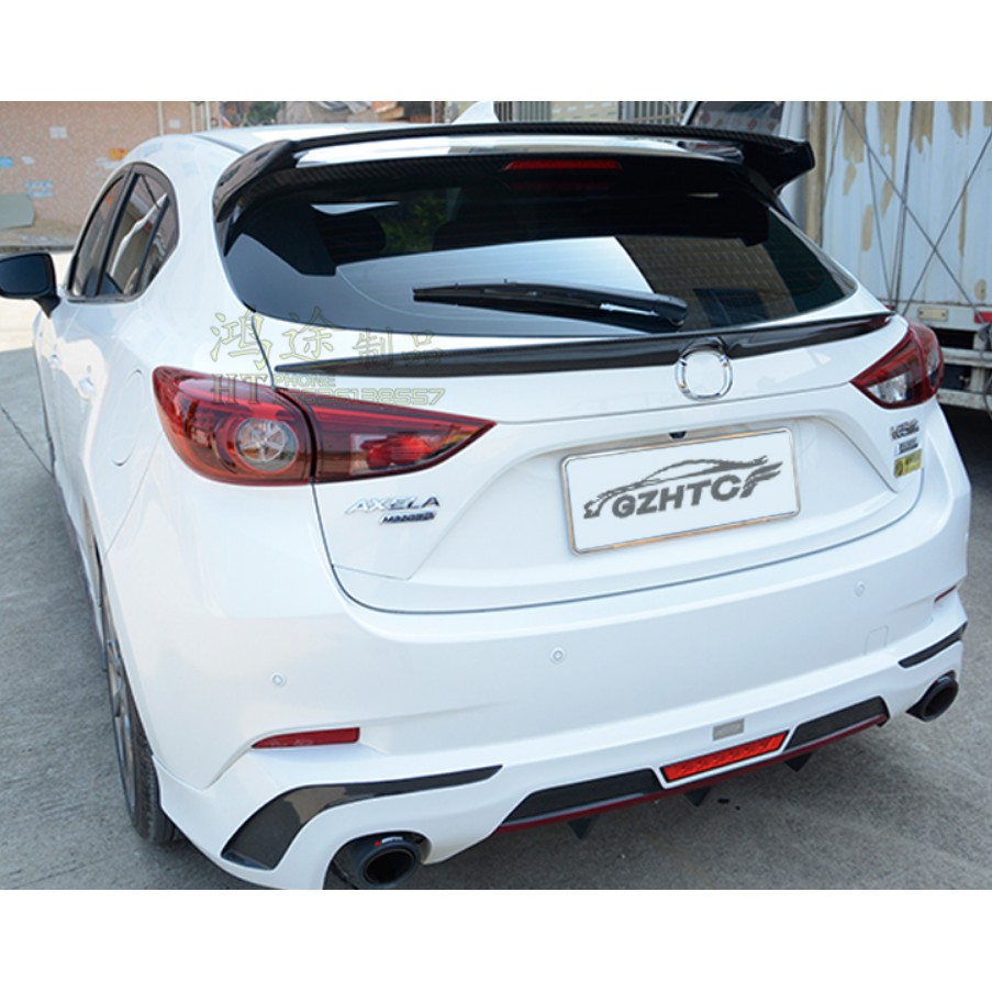 Đuôi gió gắn ngang cốp Mazda 3 hatchback 2014-2019