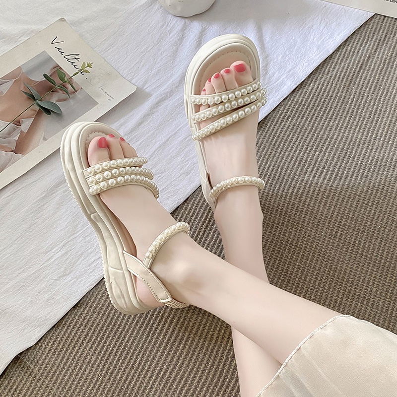 Xăng đan Da Hở Ngón Thời Trang Sành Điệu Cho Nữ