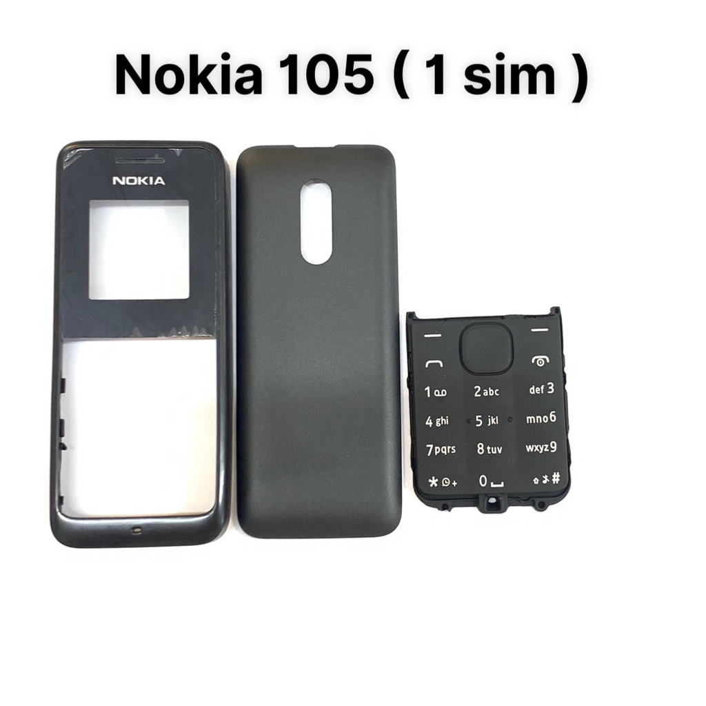 Vỏ bộ Nokia 105  sườn , lưng , phím