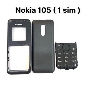 Vỏ bộ Nokia 105 ( 2 sim , 1 sim , 2017 ) sườn , lưng , phím