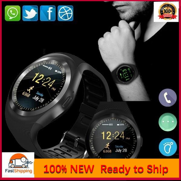 🚀Ready Stock ! Fast!!🚀【COD】Đồng hồ thông minh Y1 smart watch smartwatch kết nối bluetooth đo nhịp tim định vị trẻ em nghe gọi camera gps @stteam98