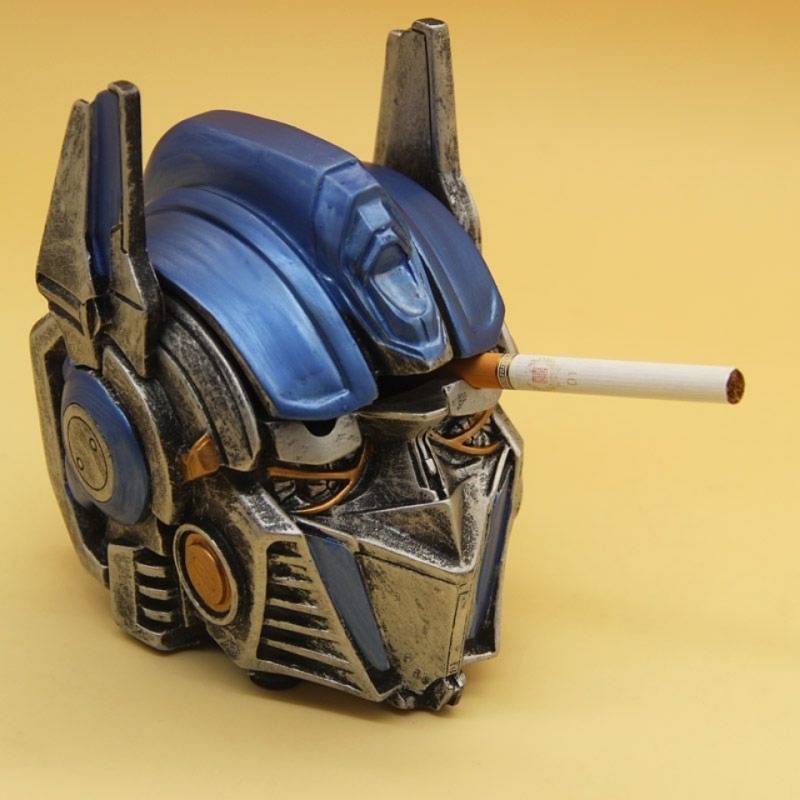 Gạt tàn thuốc hình nhân vật Transformers Optimus Prime độc đáo có nắp đậy tiện lợi