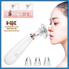 Máy hút mụn cầm tay cao cấp Black head beauty tester lực hút mạnh thiết kế nhỏ gọn, dùng pin tiện lợi, ko cần sạc điện